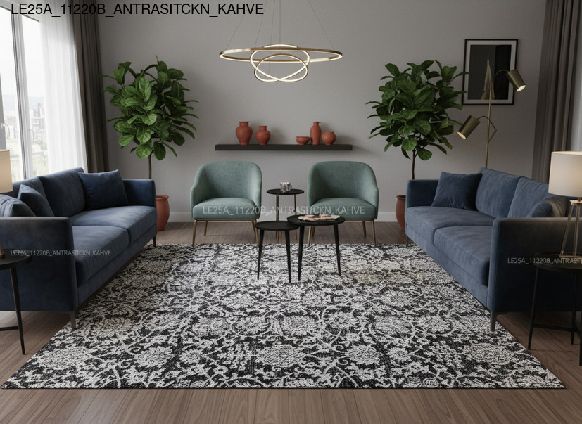 Thảm Cổ Điển Cao Cấp - Sang Trọng Cùng Nội Thất Greenfurni 1 Thảm trải sàn LE25A_11220B_ANTRASITCKN_KAHVE