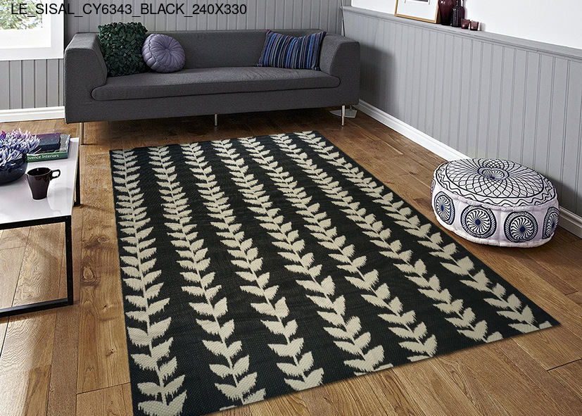 Thảm sợi ngắn LE_SISAL_CY6343_BLACK_240X330